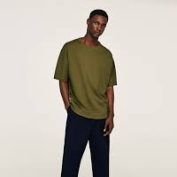 Zara Other - Zara Man Over Sized Sweatshirt Olive Green NWT